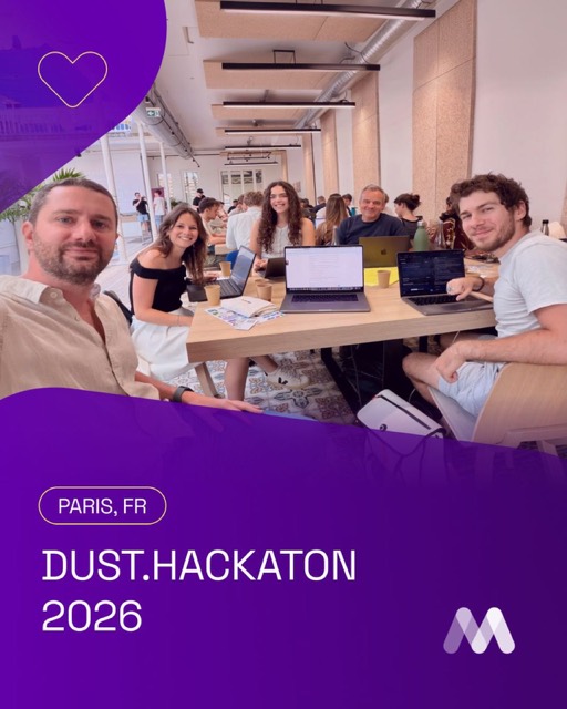 L'équipe Mantu au hackathon Dust